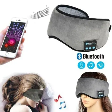 Mascara de Dormir com Fone Bluetooth - Tapa-Olho Recarregavel para Sono