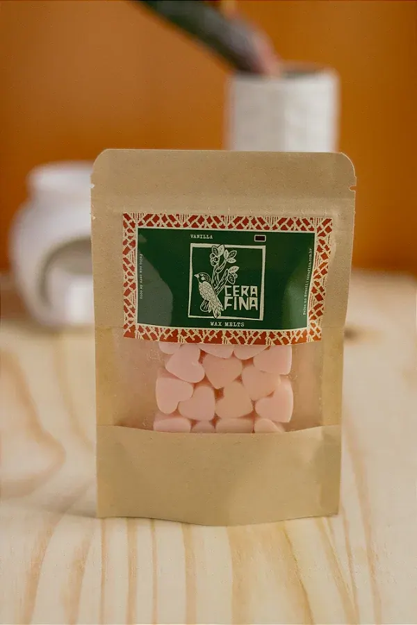 Wax Melt Pastilha de Cera Aromática 30g - Cera Vegetal de Coco - Aroma Baunilha