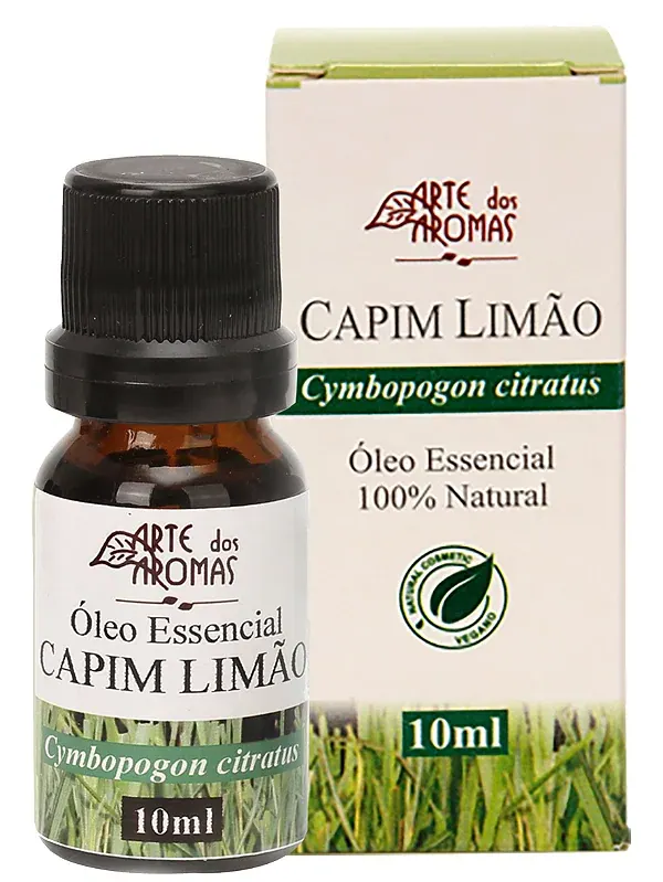 Óleo Essencial de Capim-Limão 10ml para Difusor - Uso Aromático - 100% Puro