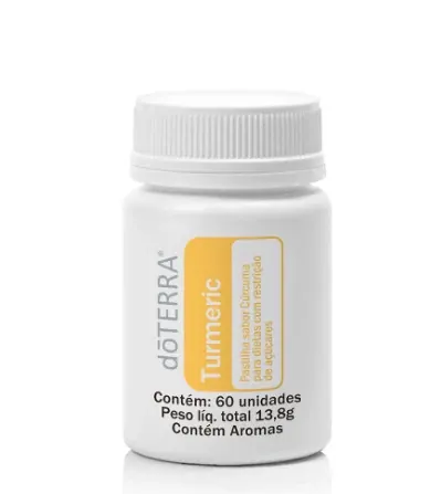 Turmeric Pastilha  sabor cúrcuma para dietas com ingestão controlada de açúcares