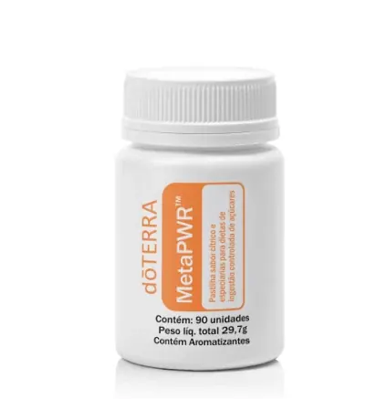 dōTERRA MetaPWR™ Pastilha sabor cítrico e especiarias para dietas de ingestão controlada de açúcares